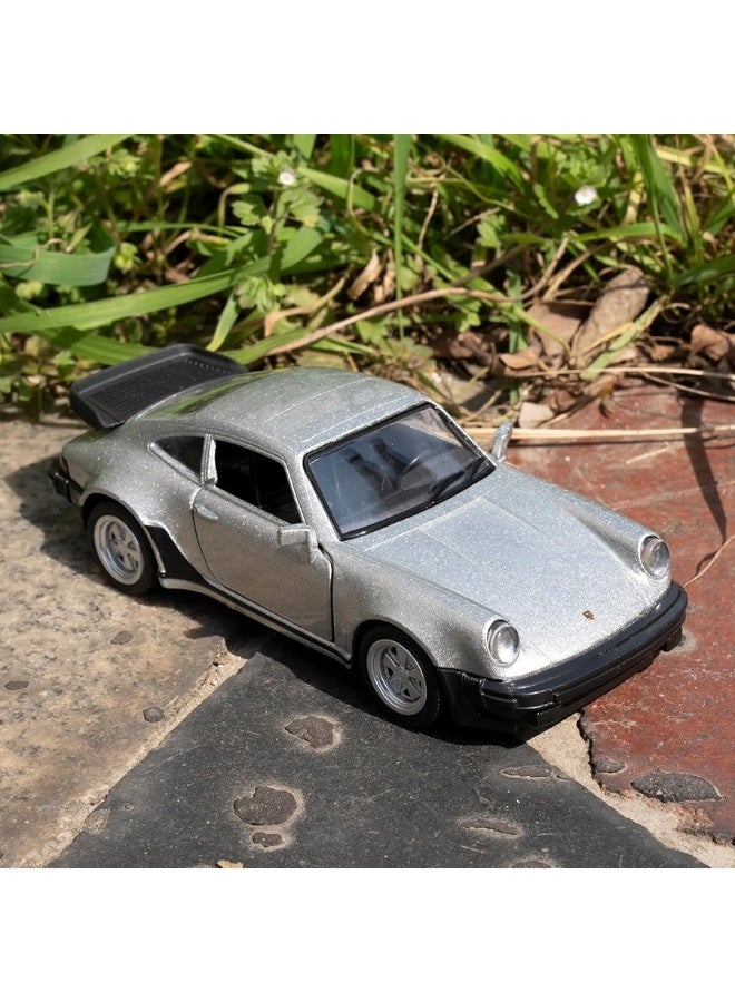 1/36 Porsche 911 Alloy Model Car with Pull Back Function, Toy Car for Collecting and Decorating, Model Toy Car Gifts for Boys and Girls (Silver)