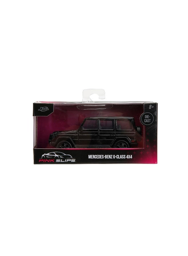 Pink Slips 1:32 W1 Mercedes Benz G Class 4x4 Die-Cast Car, Toys for Kids and Adults (Black)