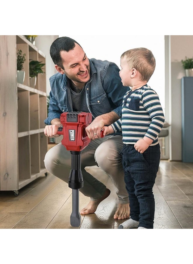 Toy Choi's Kids Jackhammer Toy Drill - Pretend Play Jackhammer with Realistic Sound & Action, Kids Construction Toys for Boys Girls Aged 3-5,4-7