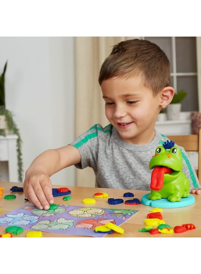 Play-Doh Frog â€˜n Colors Starter Set with Playmat, Preschool Toys for 3 Year Old Girls & Boys & Up, Preschool Crafts Frog Toy & 4 Modeling Compound Colors