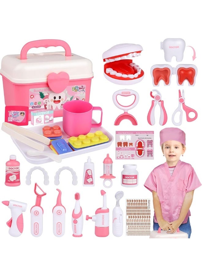 Gifts2U Dentist Kit for Kids, 42Pcs Dentist Kit, Professional Dentist Toys for Kids, Kids Dentist Playset, Dentist Toys for Kids Ages 3 4 5 6