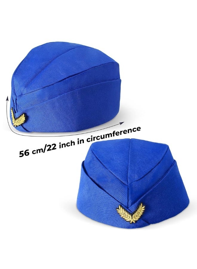 Kids Flight Attendant Accessories Set Stewardess Air Hostess Hat for Girls Career Dress Up Cosplay Halloween Costume