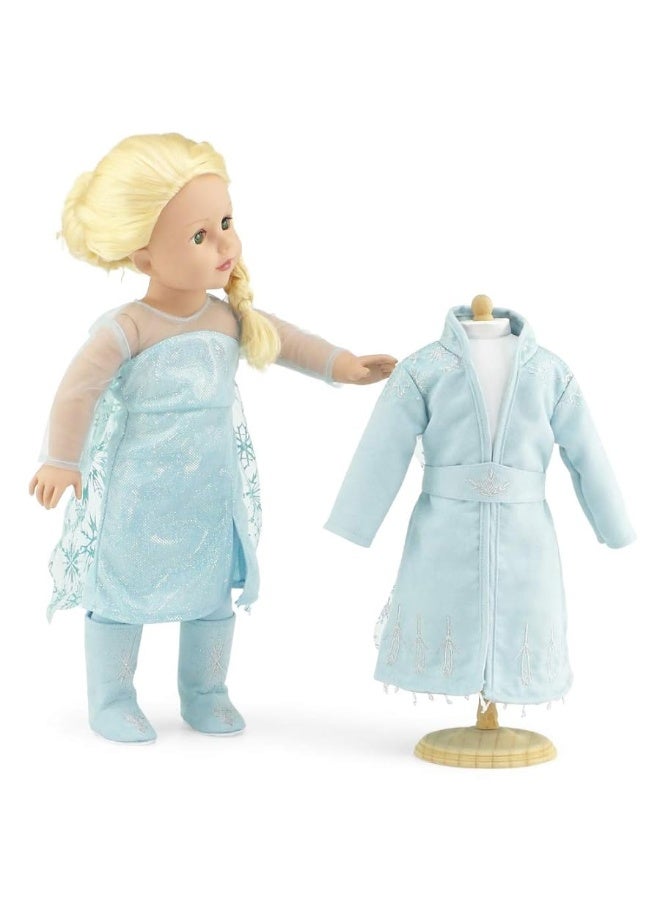 Emily Rose 11 PC 18 Inch Doll Princess Frozen Inspired Clothes & Accessories Costumes Value Bundle | 18