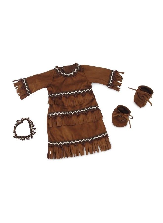 Emily Rose 18 Inch Doll Clothes Clothing â€“ 18-in Doll Native American Outfit Costume Set Fits Most 18â€ Dolls | Includes Doll Shoes and Accessories | Doll NOT Included