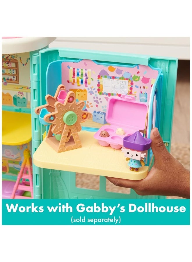 Gabby's Dollhouse, Baby Box Cat Craft-A-Riffic Room with Exclusive Figure, Accessories, Furniture and Dollhouse Delivery, Kids Toys for Ages 3 and up