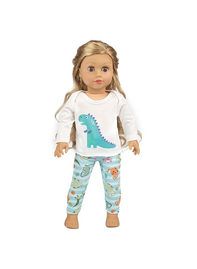 Ecore Fun 18 Inch Boy Girl Doll Clothes Pajamas Tracksuit for 18 Inch Boy Doll or Girl Doll - Birthday Reward Gift
