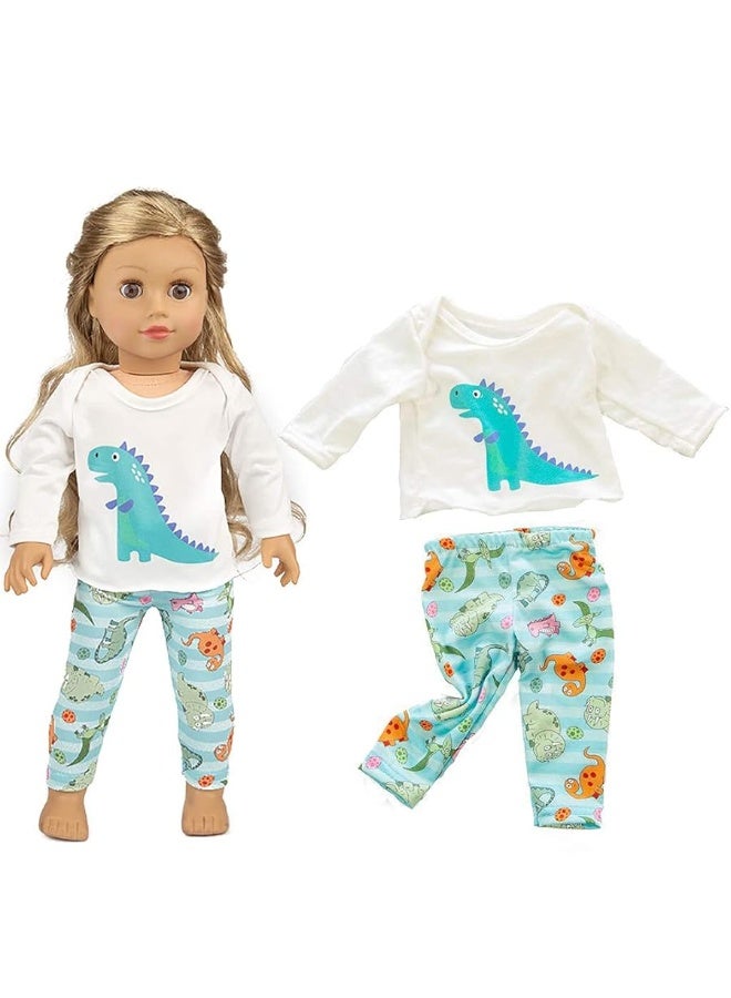 Ecore Fun 18 Inch Boy Girl Doll Clothes Pajamas Tracksuit for 18 Inch Boy Doll or Girl Doll - Birthday Reward Gift