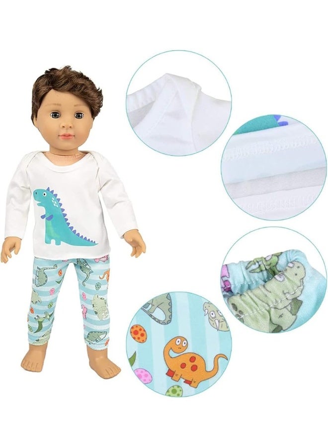 Ecore Fun 18 Inch Boy Girl Doll Clothes Pajamas Tracksuit for 18 Inch Boy Doll or Girl Doll - Birthday Reward Gift