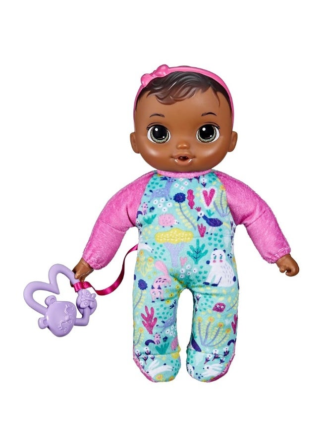 Baby Alive Soft n Cute Doll Brown Hair 11Inch Washable 18 Months and Up Teether Accessory