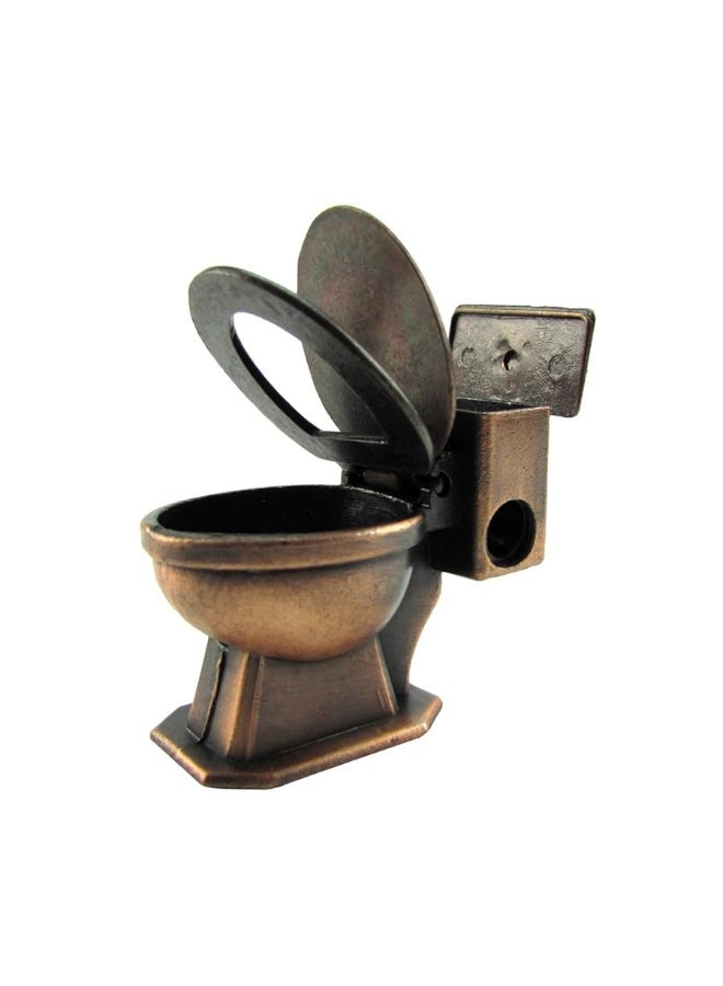 Treasure Gurus 1:12 Scale Metal Toilet Dollhouse Miniature Accessory Die Cast Pencil Sharpener