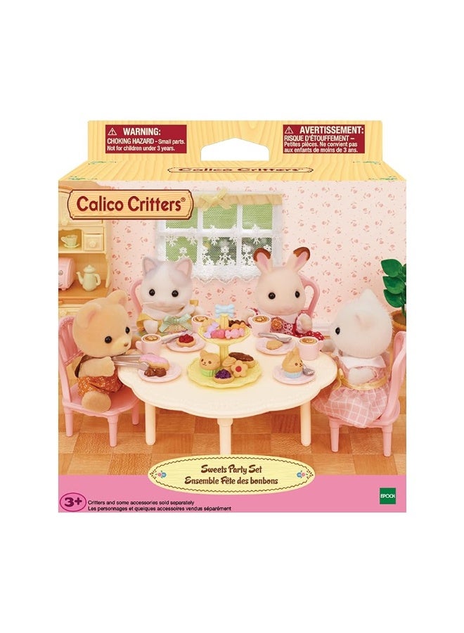 Calico Critters Sweets Party Set - The Perfect Dollhouse Accessories to Host a Tea Party for Your Critters!