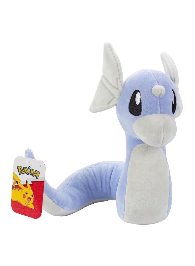 Pokmon 8 Dratini Plush  Officially Licensed  Scarlet  Violet Dragonair Evolution  Quality Soft Stuffed Animal Toy  Gift for Kids Boys  Girls  Fans of Pokemon