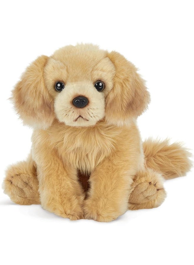 Bearington Goldie The Golden Retriever Stuffed Animal, 13 Inch Stuffed Puppy