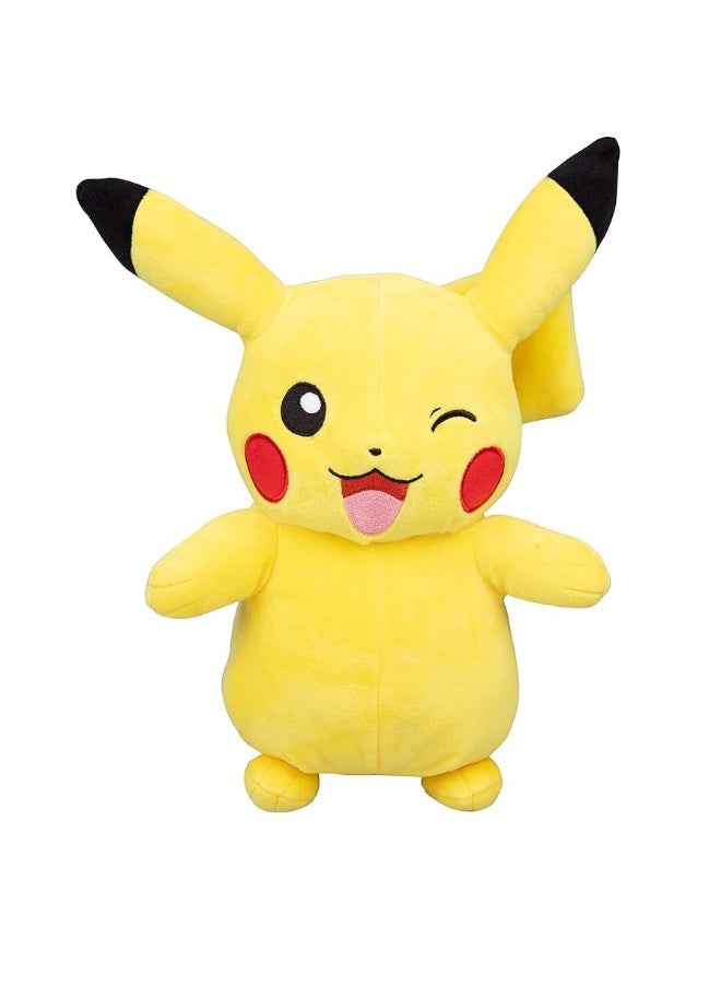 Pokmon 12 Large Winking Pikachu Plush  Officially Licensed  Quality  Soft Stuffed Animal Toy  Add to Your Collection  Great Gift for Kids Boys Girls  Fans of Pokemon