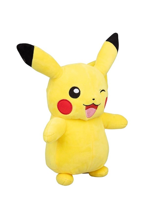 Pokmon 12 Large Winking Pikachu Plush  Officially Licensed  Quality  Soft Stuffed Animal Toy  Add to Your Collection  Great Gift for Kids Boys Girls  Fans of Pokemon