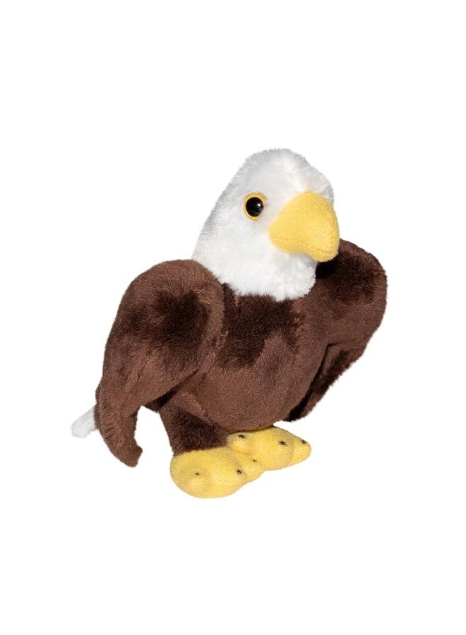 Wild Republic Pocketkins Eco Bald Eagle Stuffed Animal 5 Inches Plush Toy Made from Recycled Materials Eco Friendly