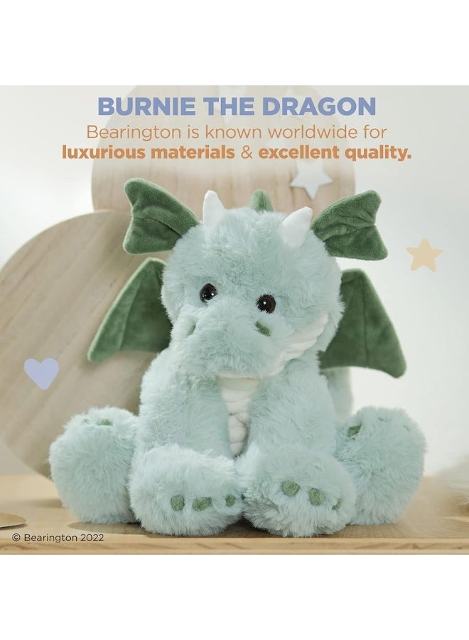 Bearington Collection Burnie Plush Dragon Stuffed Animal, 10.5 Inch