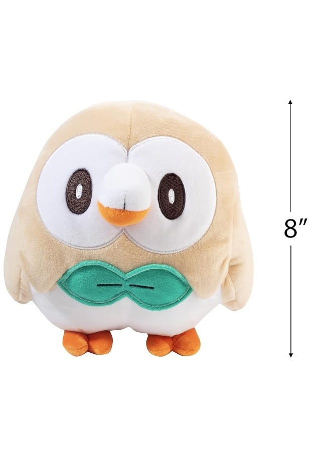 Pokmon Legends Arceus 8 Rowlet Plush  Officially Licensed  Quality  Soft Stuffed Animal Toy  Add Rowlet to Your Collection  Great Gift for Kids Boys Girls  Fans of Pokemon