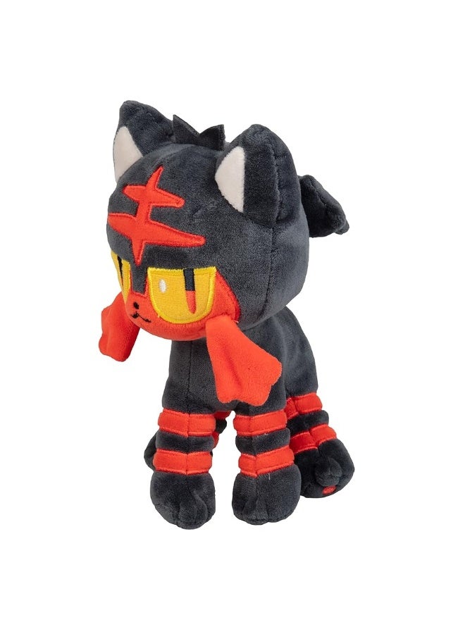 Pokmon 8 Litten Plush  Officially Licensed  Quality Soft Stuffed Animal Toy  Sun and Moon Starter  Gift for Kids Boys Girls  Fans of Pokemon