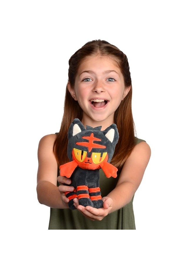 Pokmon 8 Litten Plush  Officially Licensed  Quality Soft Stuffed Animal Toy  Sun and Moon Starter  Gift for Kids Boys Girls  Fans of Pokemon