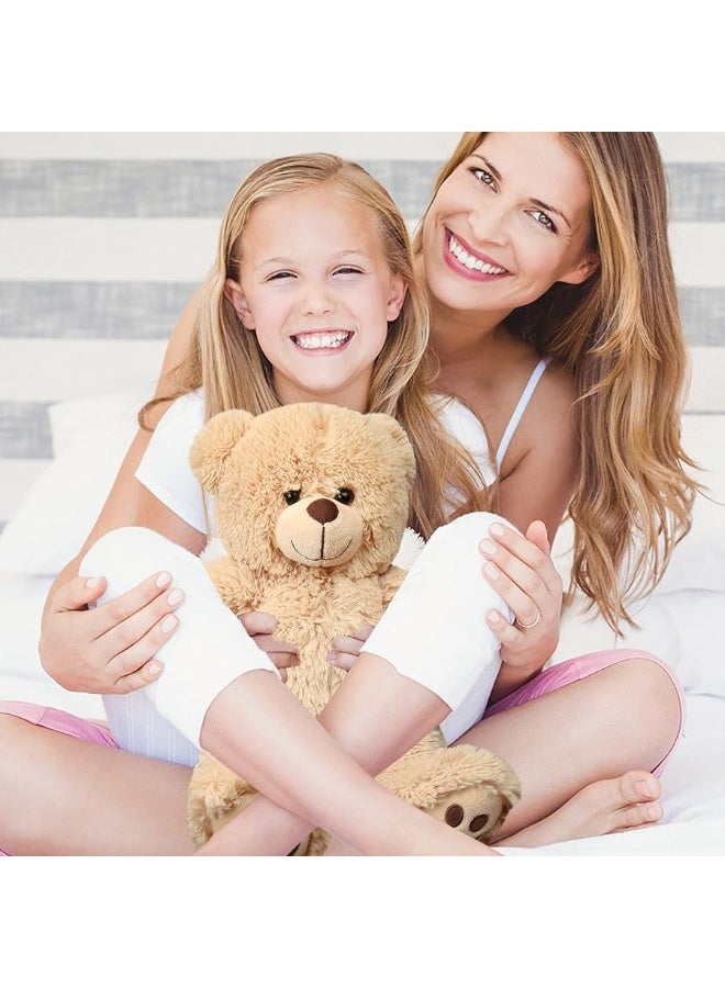 LotFancy Teddy Bear Stuffed Animal, 15 inch Brown Teddy Bear Plush Toy, Cute Hugging Gift for Kids on Christmas Valentine's Day, Easter Decoration