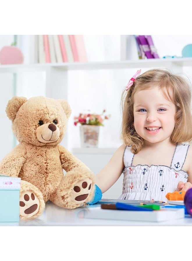 LotFancy Teddy Bear Stuffed Animal, 15 inch Brown Teddy Bear Plush Toy, Cute Hugging Gift for Kids on Christmas Valentine's Day, Easter Decoration