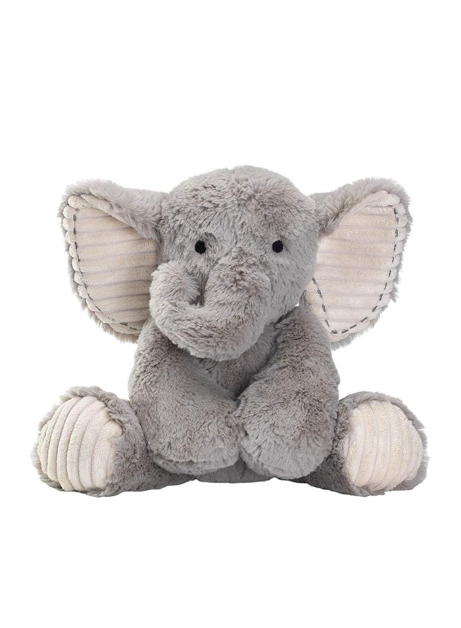 Lambs & Ivy Jungle Safari Gray Plush Elephant Stuffed Animal Toy Plushie - Jett