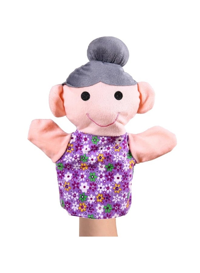 Hand Puppet Set - 6 Family Members - Premium Quality, 9â€ Inch Soft Plush Hand Puppets for Kids for Storytelling, Teaching, Preschool, Role-Play | Mother, Father, Son, Daughter and Grandparents