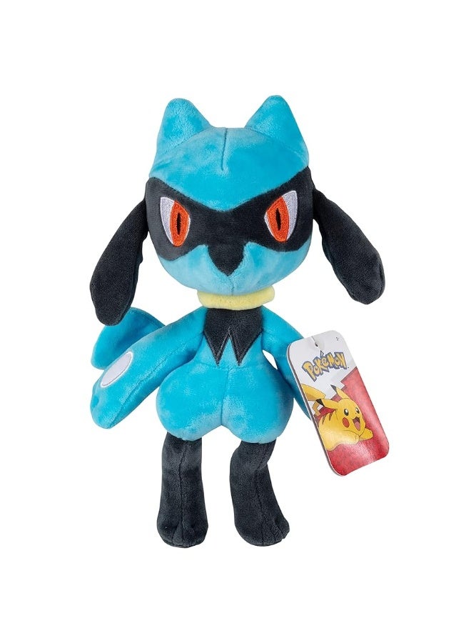 Pokemon Lucario & Riolu Plush Stuffed Animal Toys, 2-Pack - Officially Licensed - Evolution Set - Gift for Kids, Boys & Girls - Ages 2+