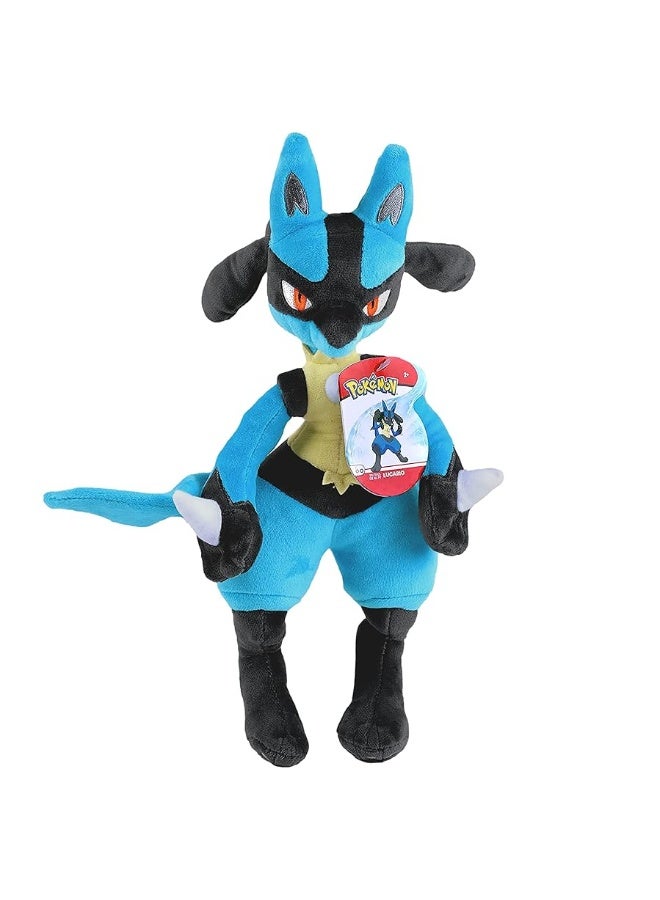 Pokemon Lucario & Riolu Plush Stuffed Animal Toys, 2-Pack - Officially Licensed - Evolution Set - Gift for Kids, Boys & Girls - Ages 2+