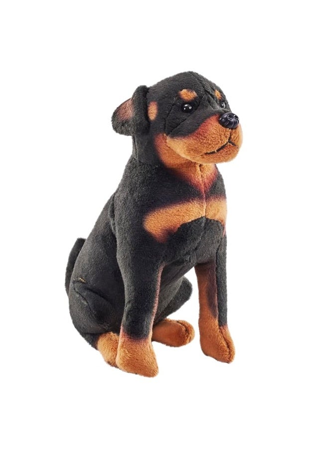 Wild Republic Rescue Dog Rottweiler Stuffed Animal with Sound 55 inches Gift for Kids Plush Toy Fill is Spun Recycled Water Bottles