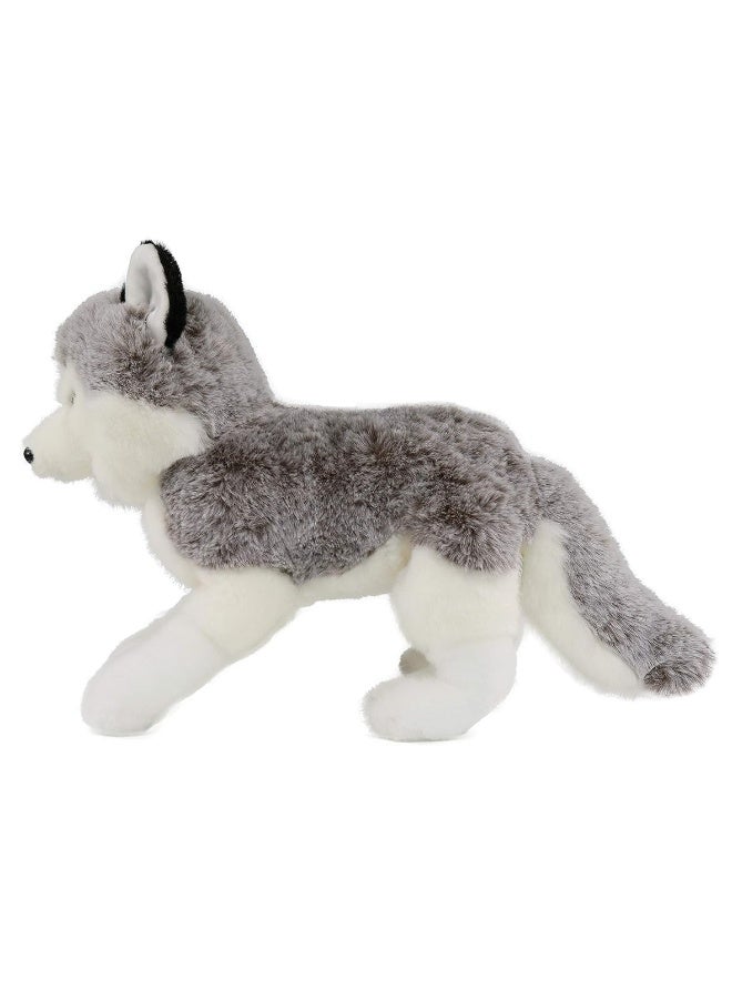 Ice King Bear Lifelike Siberian Husky Stuffed Animal - Plush Toy - 13 Inches Length (Original)