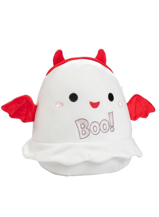 Squishmallows 10-Inch Melfy The Devil Ghost - Official Jazwares Plush - Collectible Soft & Squishy Stuffed Animal Toy - Gift for Kids, Girls, Boys