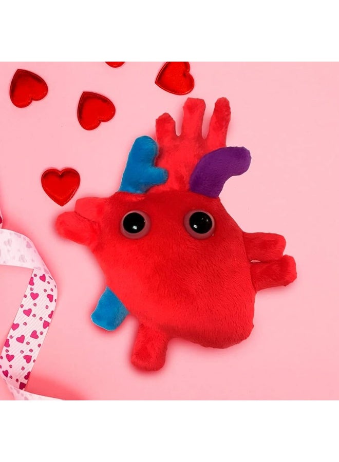 GIANTmicrobes Heart Plush, Heart Stuffed Animal, Heart Transplant Gifts, Heart Toy, Anatomical Heart Gifts, Cardiologist Gifts, Cardiology Gifts, Open Heart Surgery Gifts, Heart Attack Survivor Gifts