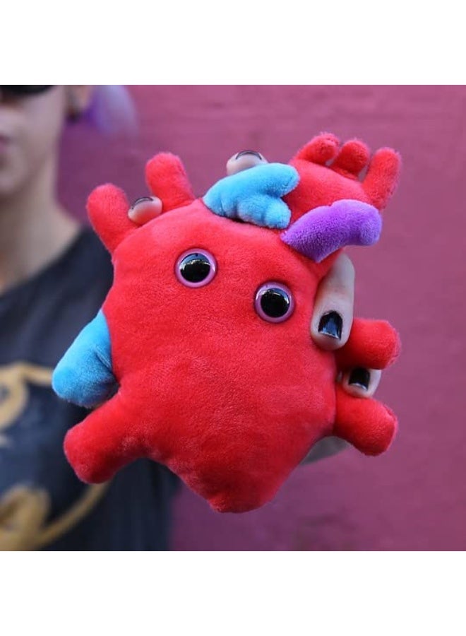 GIANTmicrobes Heart Plush, Heart Stuffed Animal, Heart Transplant Gifts, Heart Toy, Anatomical Heart Gifts, Cardiologist Gifts, Cardiology Gifts, Open Heart Surgery Gifts, Heart Attack Survivor Gifts