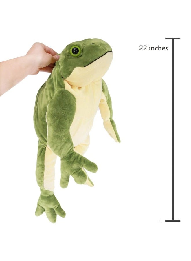 Ice King Bear Plush Giant Frog Stuffed Animal Soft Toy, 22 Inches Large, Green