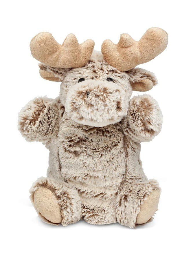 DolliBu Moose Plush Hand Puppet For Kids - Soft Plush Stuffed Animal Hand Puppet Toy for Puppet Show Games & Puppet Theaters for Kids, Adult's Cute Puppets Educational Toy to Teach Children & Toddlers