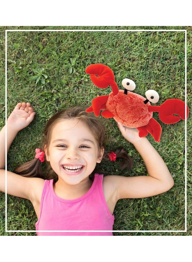 DolliBu Red Crab Stuffed Animal  Super Soft Crab Plush Toy Cute Crab Ocean Stuffed Animal for Boys and Girls Adorable Red Stuffed Animal Crab Toy Gift for Kids Teens and Adults 12 Inches