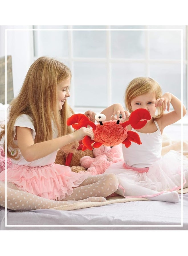 DolliBu Red Crab Stuffed Animal  Super Soft Crab Plush Toy Cute Crab Ocean Stuffed Animal for Boys and Girls Adorable Red Stuffed Animal Crab Toy Gift for Kids Teens and Adults 12 Inches