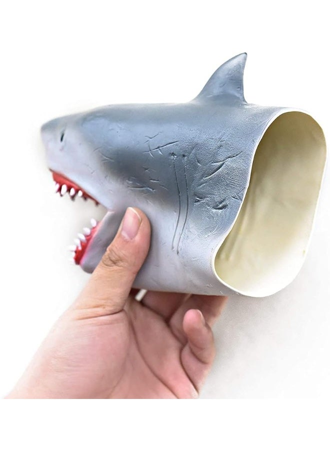 Yolococa Shark Hand Puppet Realistic Latex Animal Hand Puppets for Children Instagram Toys