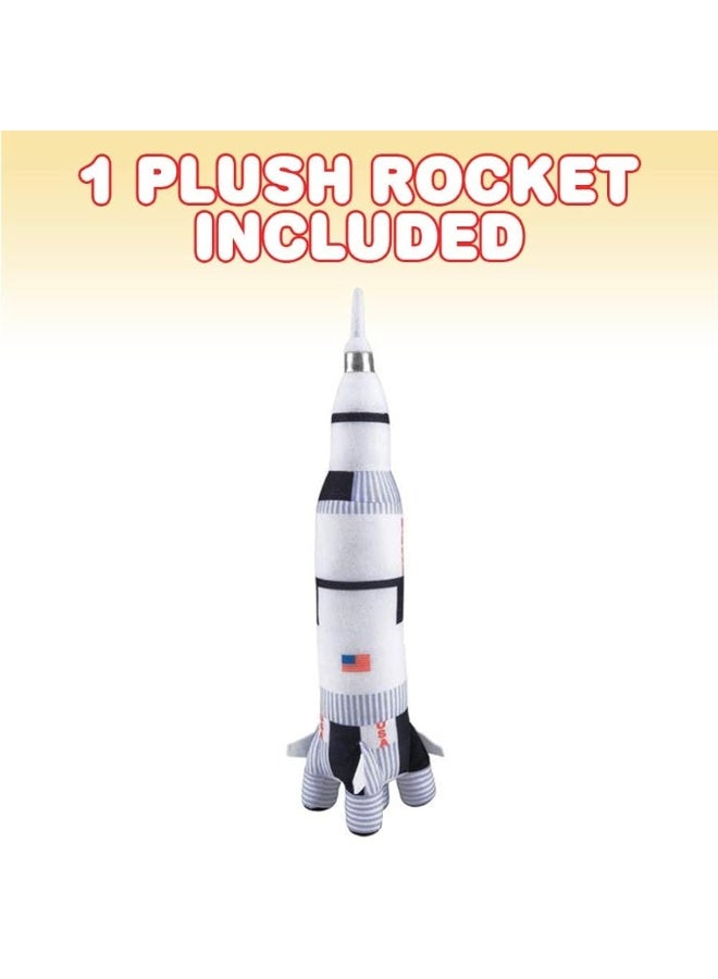 ArtCreativity Saturn Rocket Plush Toy for Kids, 18.5 Inch Space Shuttle Stuffed Toy with Realistic Details, Space Room DÃ©cor, NASA Spaceship Nursery DÃ©cor, Great Outer Space Toys for Boys & Girls