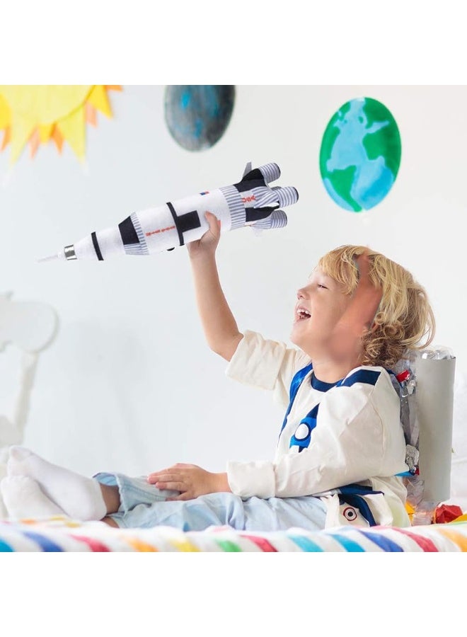 ArtCreativity Saturn Rocket Plush Toy for Kids, 18.5 Inch Space Shuttle Stuffed Toy with Realistic Details, Space Room DÃ©cor, NASA Spaceship Nursery DÃ©cor, Great Outer Space Toys for Boys & Girls