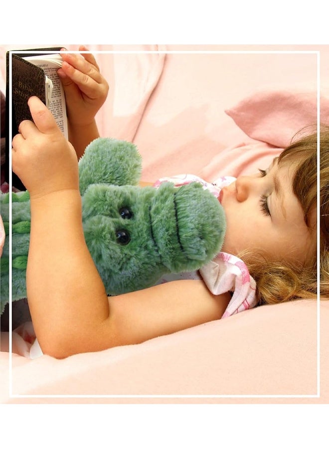 DolliBu Alligator Plush  Super Soft Stuffed Animal Alligator Toy Cute Wild Life Green Plush Alligator Adorable Huggers Plush Alligator Stuffed Toy for Baby Kids and Adults  115 Inches