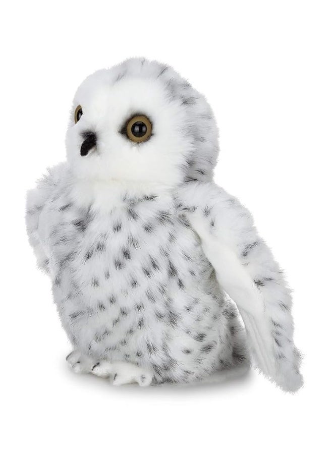 Bearington Snowy The Owl Stuffed Animal, 8 Inch Plush Owl