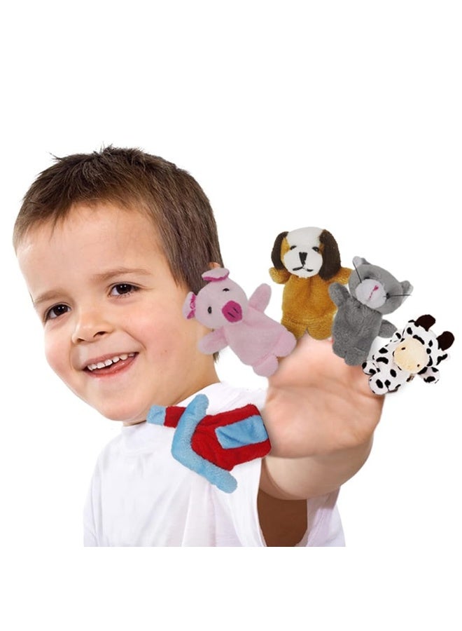 RIY 10Pcs Story Time Finger Puppets - Old Macdonald Had A Farm Educational Puppets Easter Basket Stuffers