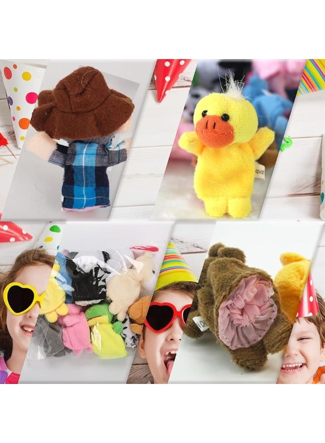 RIY 10Pcs Story Time Finger Puppets - Old Macdonald Had A Farm Educational Puppets Easter Basket Stuffers