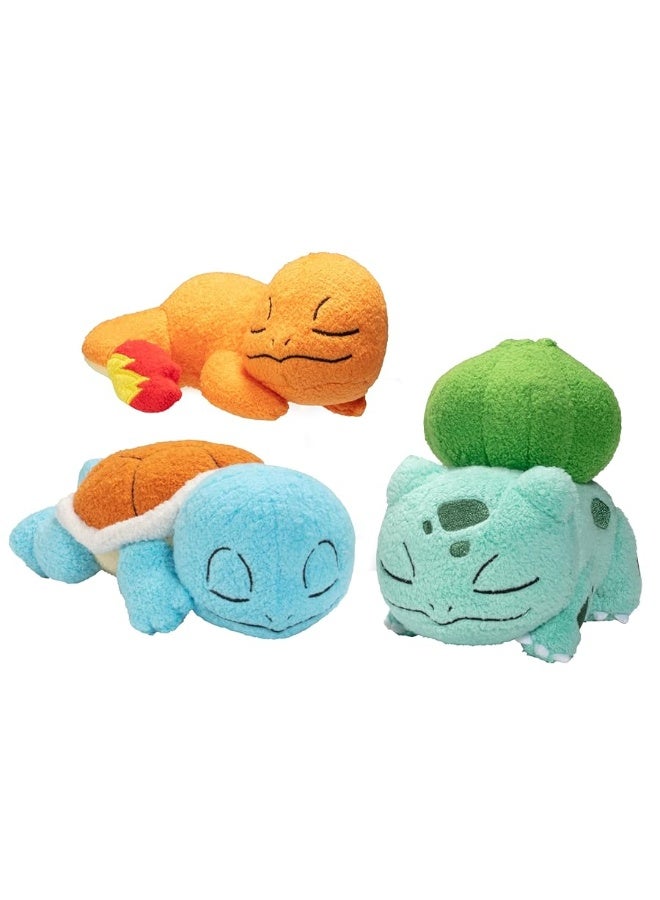 Pokmon 5 Sleeping Squirtle Charmander  Bulbasaur Plush 3Pack  Officially Licensed  Add to Your Collection Quality  Soft Collectible Stuffed Animal Toy  Great Gift for Kids Boys Girls