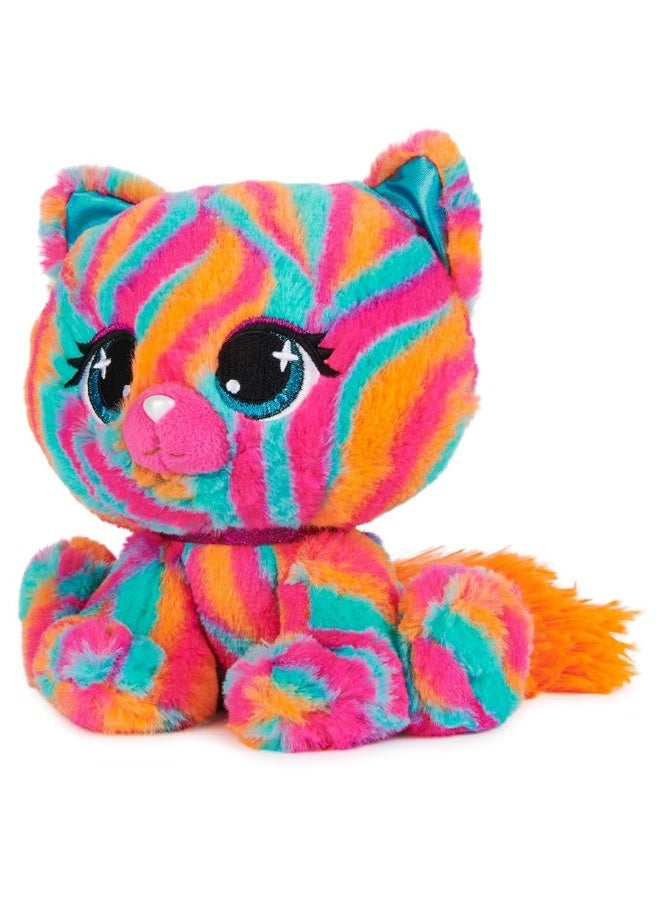 GUND P.Lushes Designer Fashion Pets Emelia Vento Premium Cat Stuffed Animal, Pink and Blue, 6â€