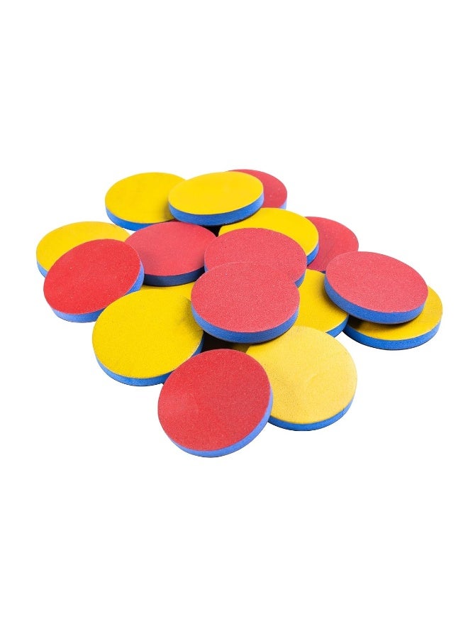 LEARNING ADVANTAGE Giant Magnetic Foam Ten Frames - In Home Learning Manipulative for Early Math - 2 Frames with 20 Disks - Teach Number Concepts, Addition and Subtraction