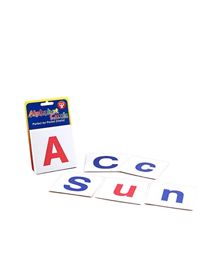 Hygloss Combo Pack of Upper Case and Lower Case Alphabet Cards, 60 cards